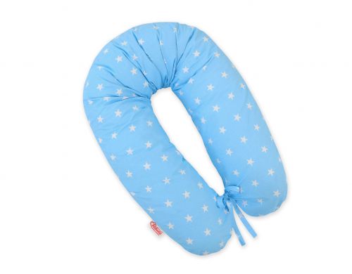 Poduszka ciążowa Longer dla kobiet w ciąży do spania - Gwiazdki niebieskie