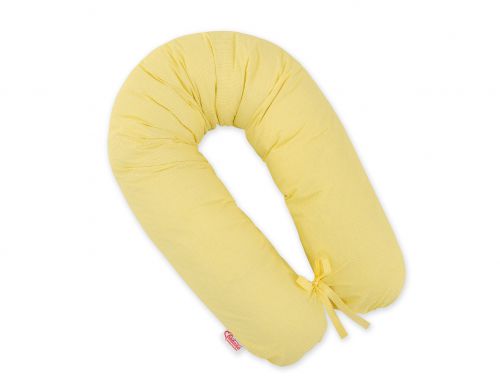 Pregnancy pillow- Longer- Yellow strips