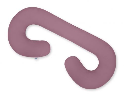 Poduszka ciążowa typu C poduszka dla kobiet w ciąży i do karmienia- retro róż