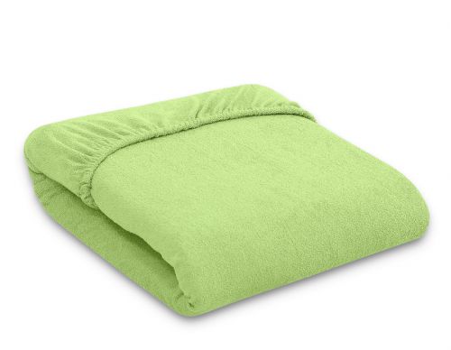 Przescieradło frotte do łóżeczka 120x60cm- zielone