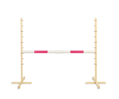 Jumping obstacle for Hobby Horse 160 cm, h-120cm, beam pink