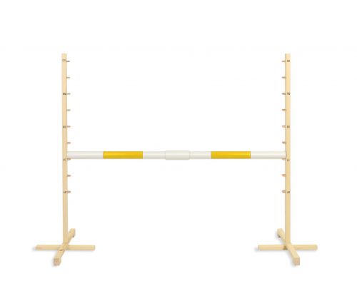 Jumping obstacle for Hobby Horse 160 cm, h-120cm, beam yellow