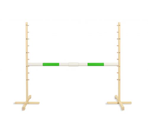 Jumping obstacle for Hobby Horse 160 cm, h-120cm, beam green