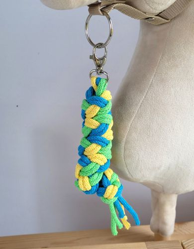 Uwiąz dla Hobby Horse ze sznurka – jasny zielony/ turkus/ żółty