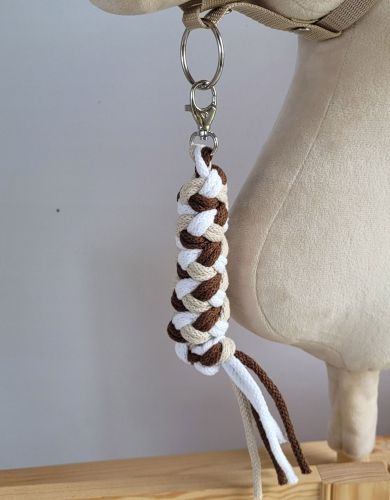 Uwiąz dla Hobby Horse ze sznurka – jasny beż/ brąz/ biały
