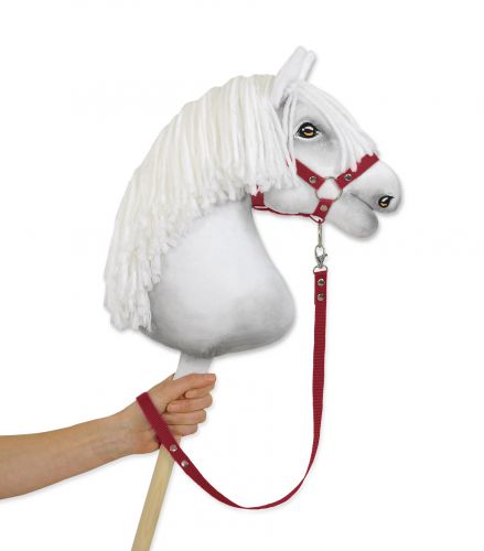 Uwiąz dla Hobby Horse z taśmy – bordowy