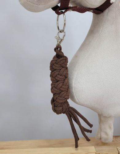 Tether for Hobby Horse made of double-twine cord - braun