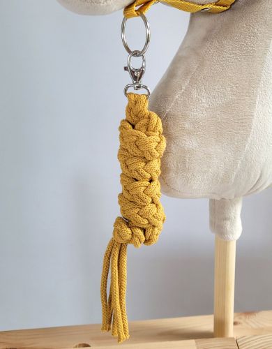 Tether for Hobby Horse made of double-twine cord - honey yellow