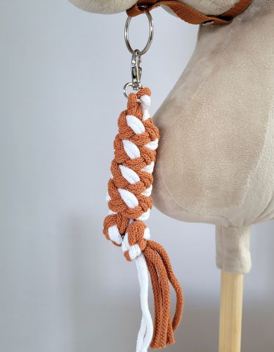 Uwiąz dla Hobby Horse ze sznurka – biało-rudy