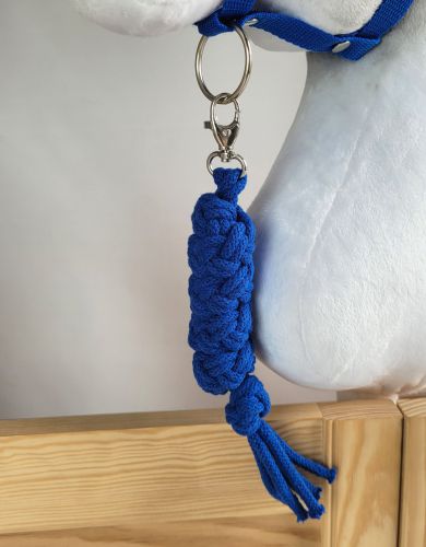 Tether for Hobby Horse made of double-twine cord - blue