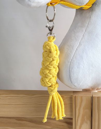 Tether for Hobby Horse made of double-twine cord - yellow