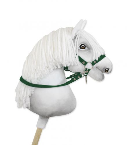 Wodze dla konia Hobby Horse – butelkowa zieleń