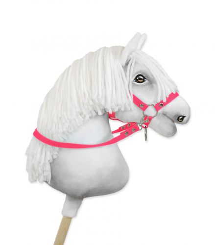 Wodze dla konia Hobby Horse – neon pink