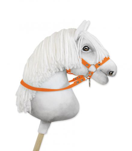 Wodze dla konia Hobby Horse – pomarańczowe