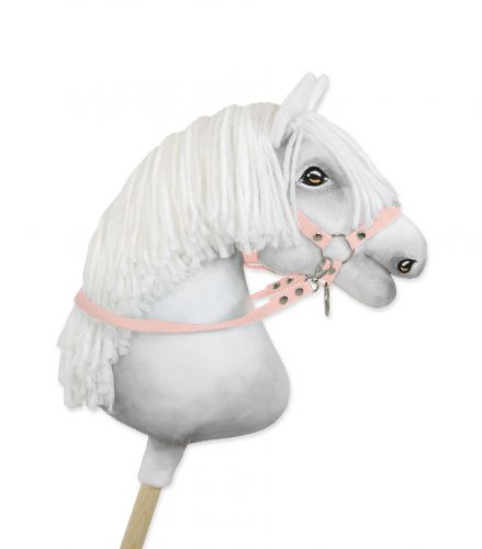 Hobby Horse Gurtbandzügel für Pferdehalfter - powder pink