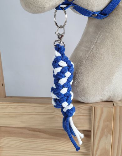 Uwiąz dla Hobby Horse ze sznurka – biało-niebieski