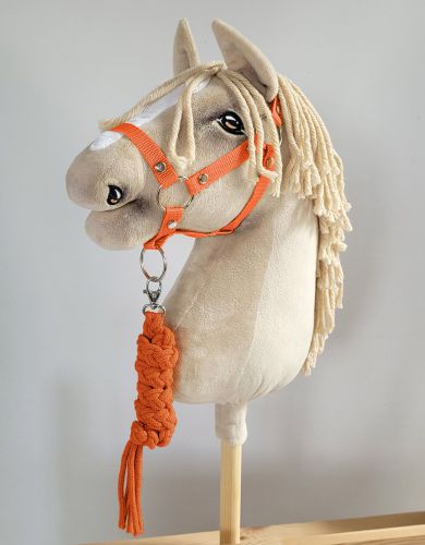 Set  für Hobby Horse: Die Halfter A3 + Halfter aus Kordel - orange