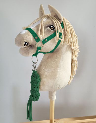 Set  für Hobby Horse: Die Halfter A3 + Halfter aus Kordel - grün