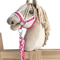 Hobby Horse - zestawy kantar duży A3 z futerkiem + uwiąz
